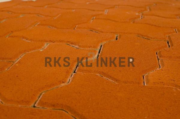 Тротуарная вибропрессованная плитка Волна,   Желтый,   Красный BRAER — фото 2